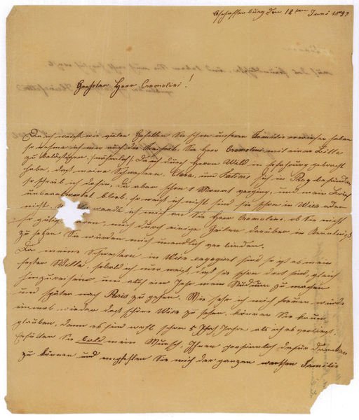 Eigenh. Brief mit U.