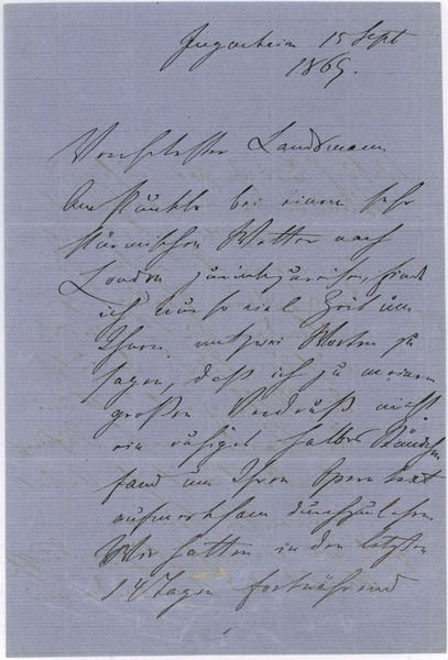 Eigenh. Brief mit U.