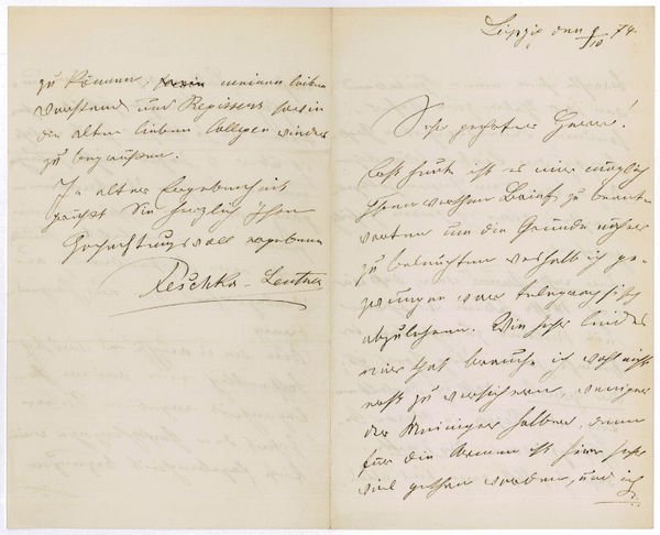 Eigenh. Brief mit U.