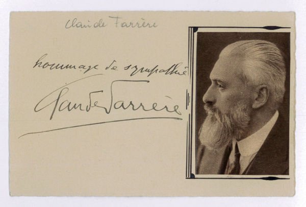 Autograph quotation signed.