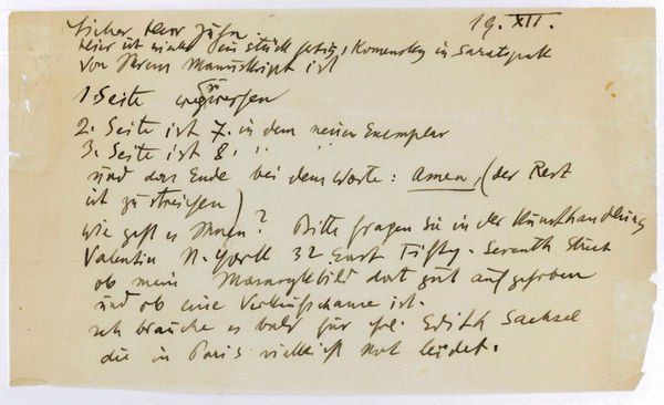 Eigenh. Schreiben ohne U.