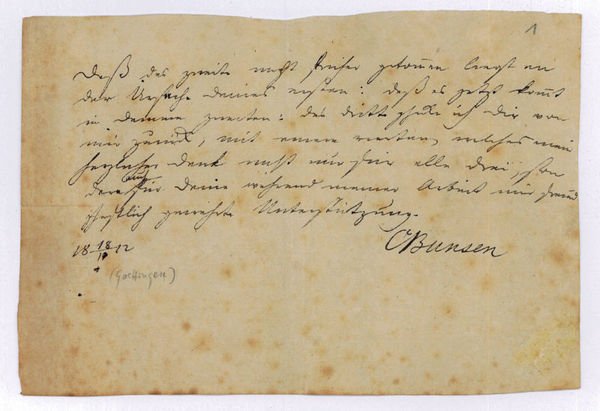 Eigenh. Brief mit U.