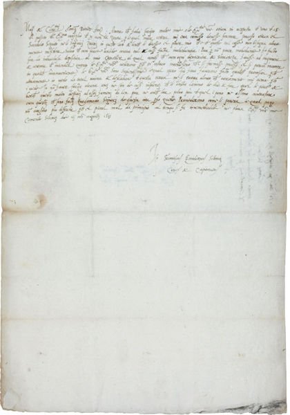 Eigenh. Berichtschreiben mit U.