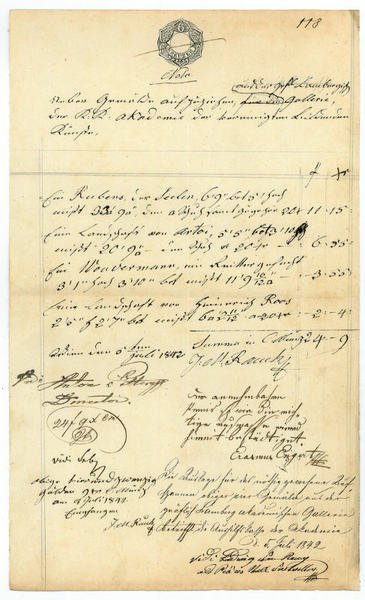 2 eigenh. Schriftstücke mit U.