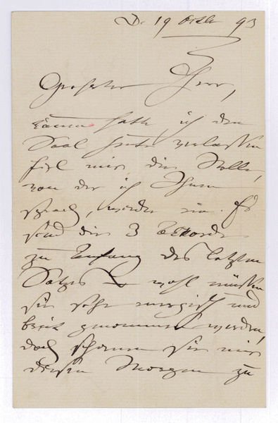 Autograph letter signed.