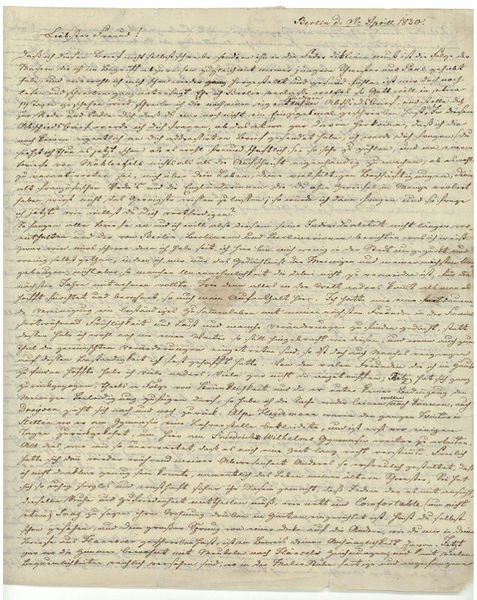 Letter signed ("F MB").