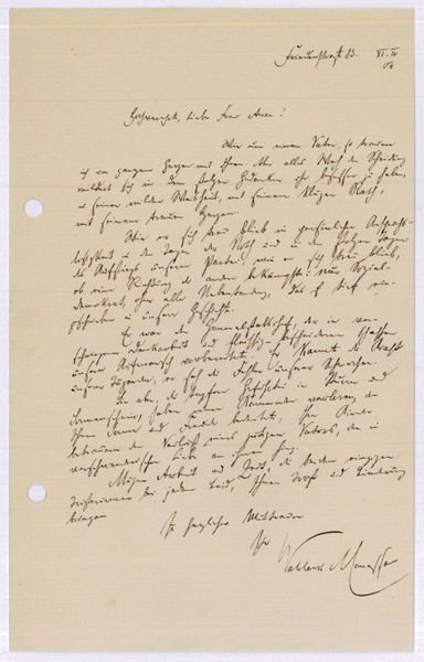 Eigenh. Brief mit U.