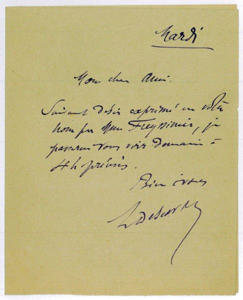 Autograph letter signed.