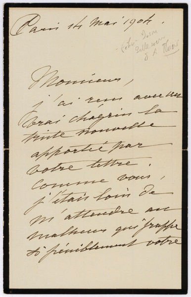 Autograph letter signed ("FDosne").