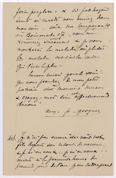 Autograph letter signed.