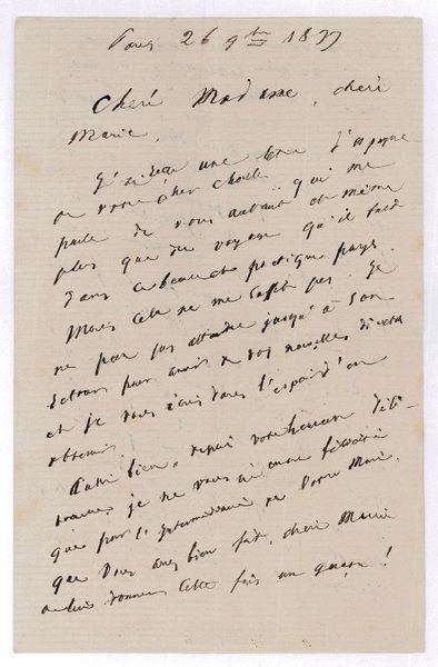 Autograph letter signed.