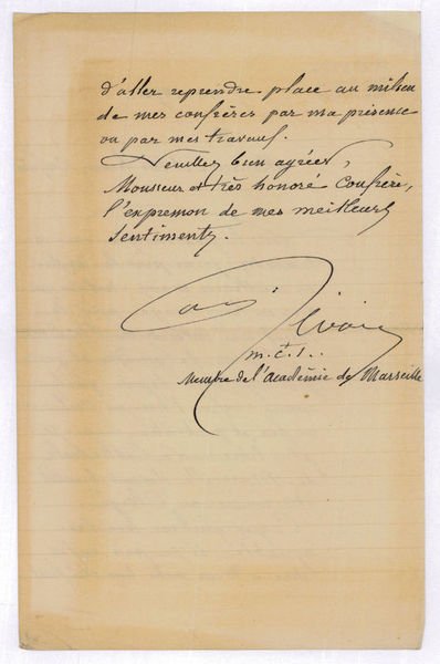 Autograph letter signed.