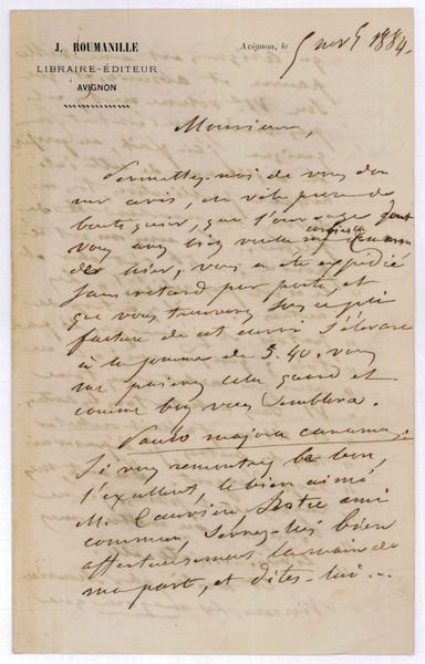 Autograph letter signed.