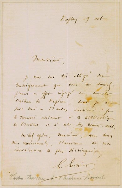 Autograph letter signed.