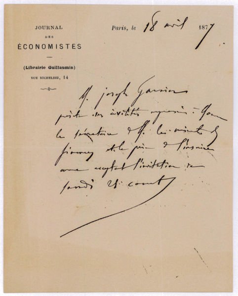 Autograph letter signed.