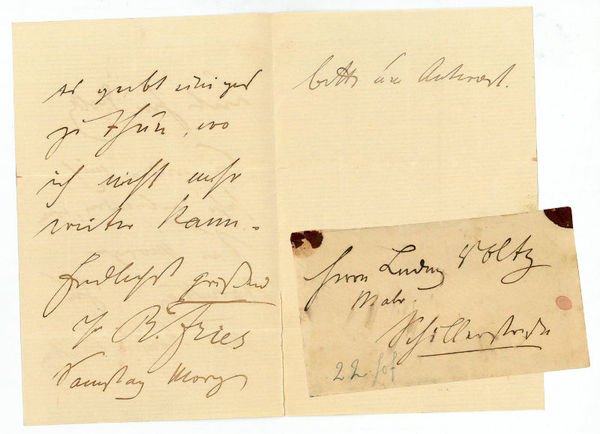 Eigenh. Brief mit U.