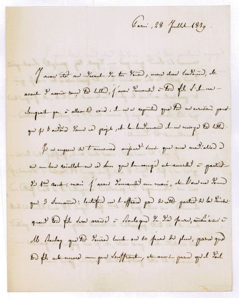 Autograph letter signed.