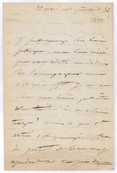 Autograph letter signed ("Juliette").