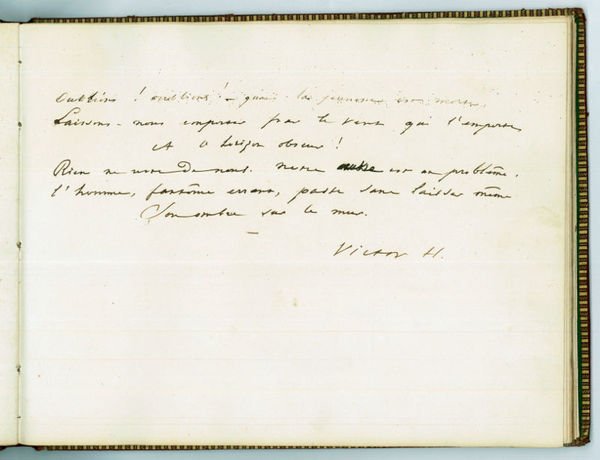 Album amicorum of Victor Hugo and his circle.