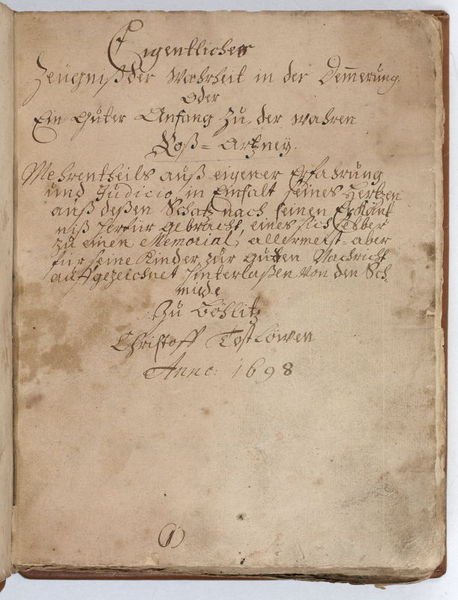 Eigentliches Zeugniß der Warheit in der Demmerung, oder Ein guter …