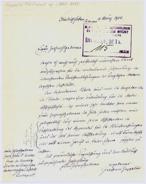 Autograph letter signed.