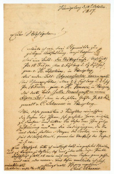 Eigenh. Brief mit U.