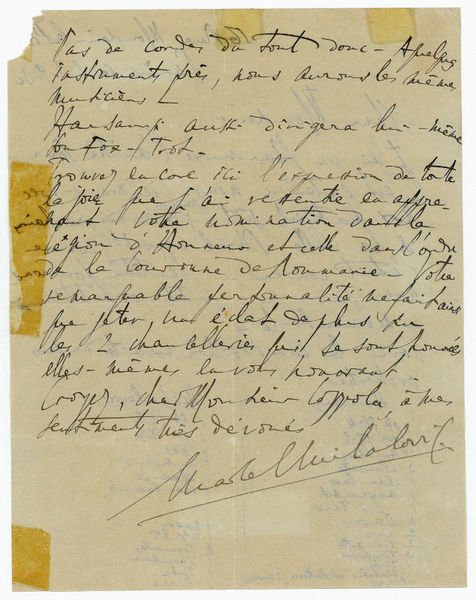 Eigenh. Brief mit U.