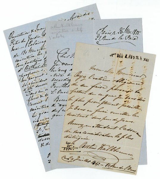 2 eigenh. Briefe mit U.