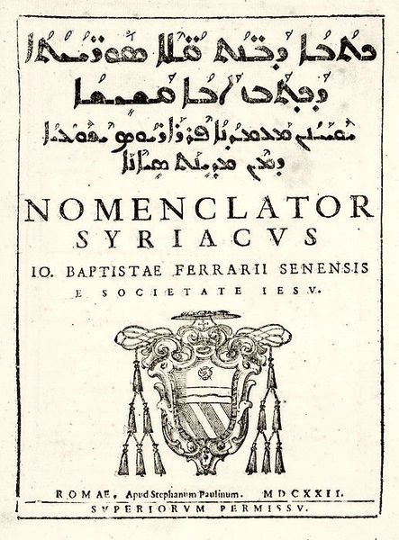 Nomenclator Syriacus.