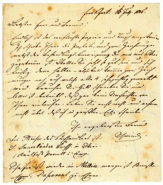 Eigenh. Brief mit U. ("Schwind").