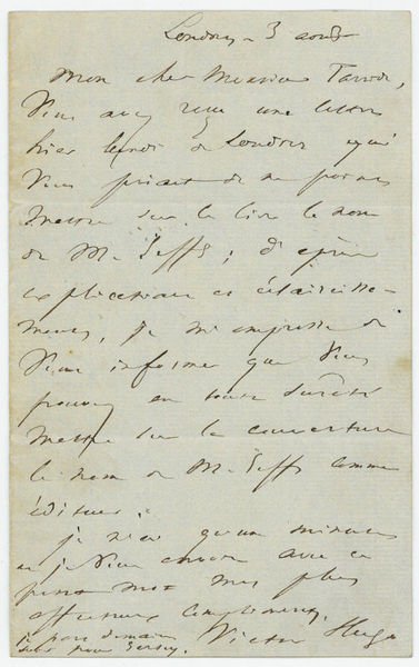 Autograph letter signed.