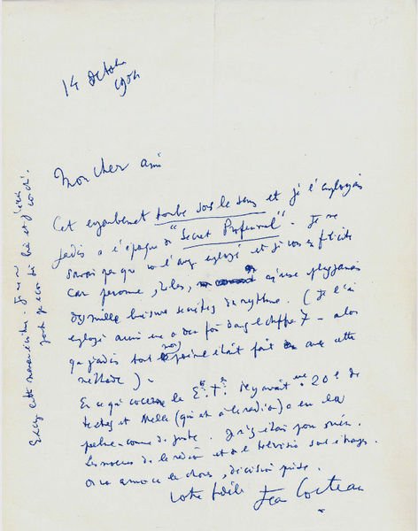 Autograph letter signed.