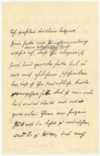 Eigenh. Brief mit U.