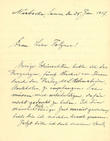 Autograph letter signed.