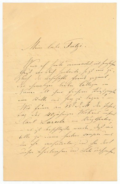 Eigenh. Brief mit U.