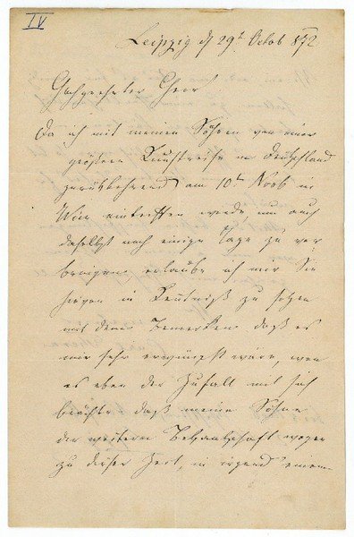 Eigenh. Brief mit U.