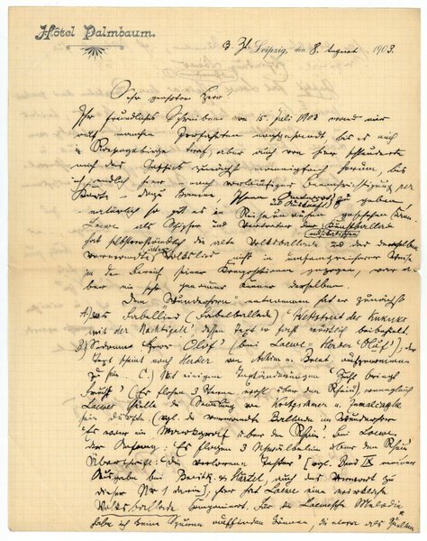 Eigenh. Brief mit U.