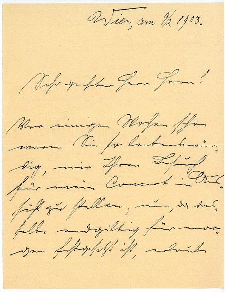 Eigenh. Brief mit U.