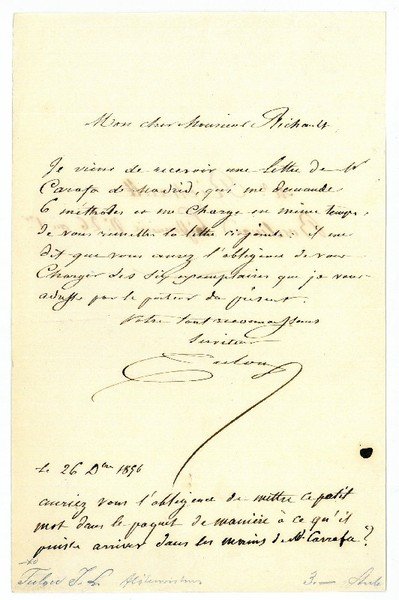 Eigenh. Brief mit U.