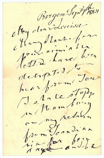 Eigenh. Brief mit U.