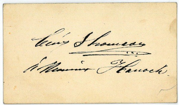 Eigenh. Albumblatt mit U.