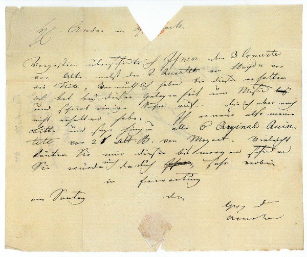 Autograph letter signed.