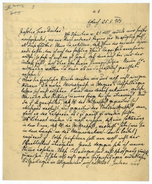 Eigenh. Brief mit U.