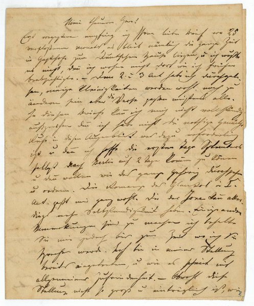 Eigenh. Brief mit U.