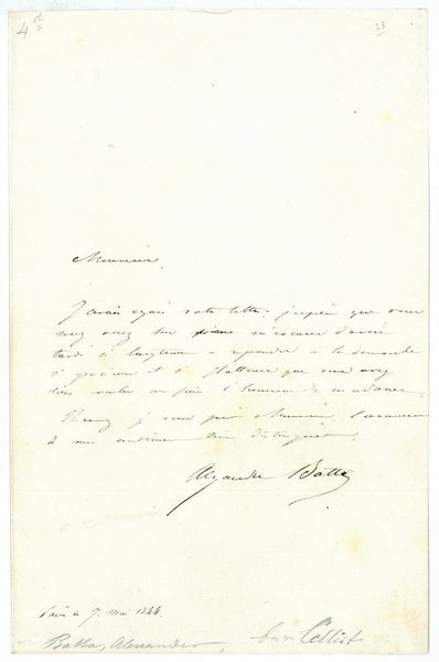 Eigenh. Brief mit U.