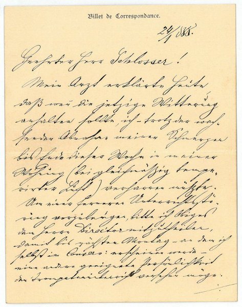 Eigenh. Brief mit U.