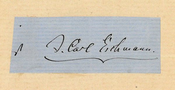 Ausschnitt mit eigenh. U.