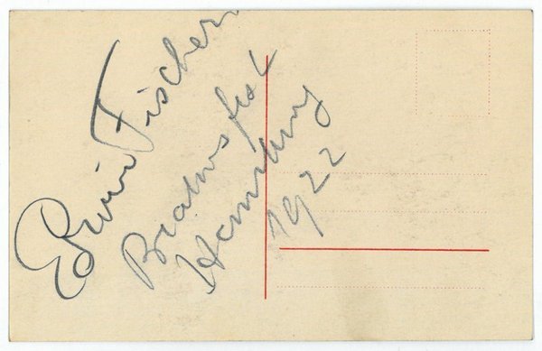 Eigenh. Postkarte mit U.