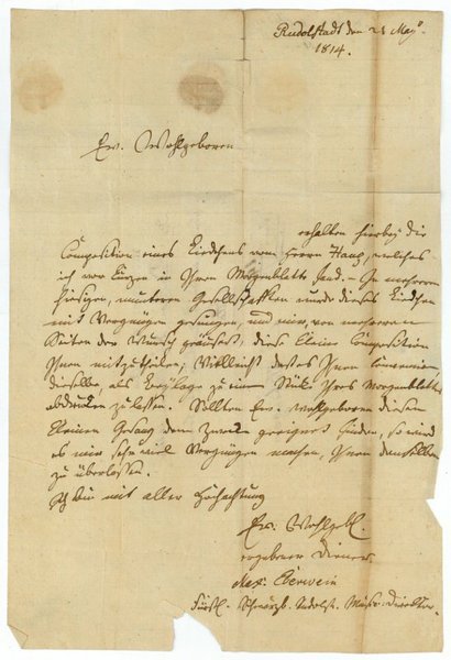 Eigenh. Brief mit U.