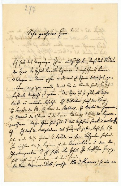 Eigenh. Brief mit U.